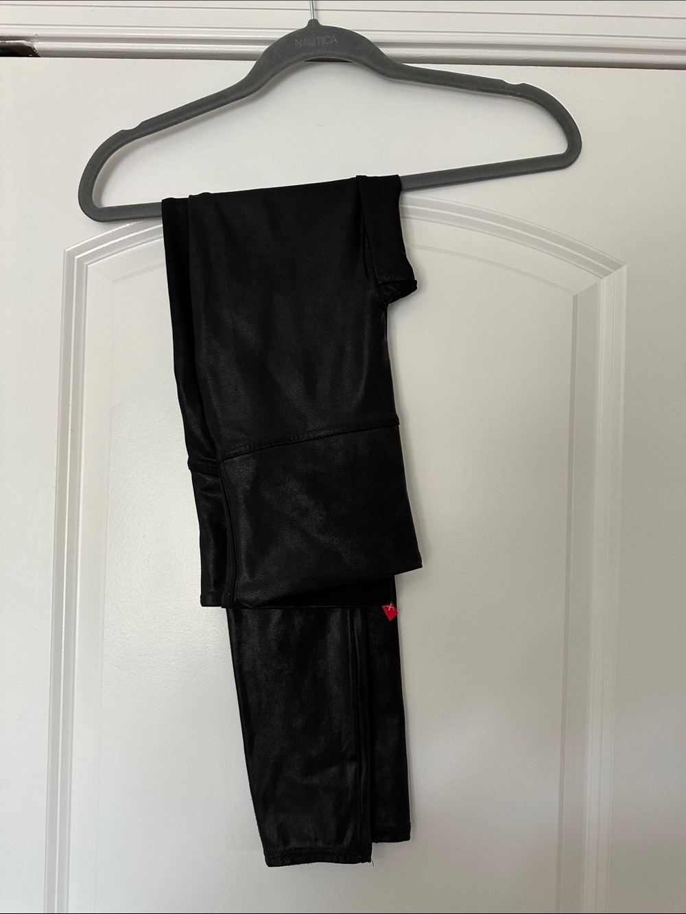 SPANX Black Faux Leather Leggings